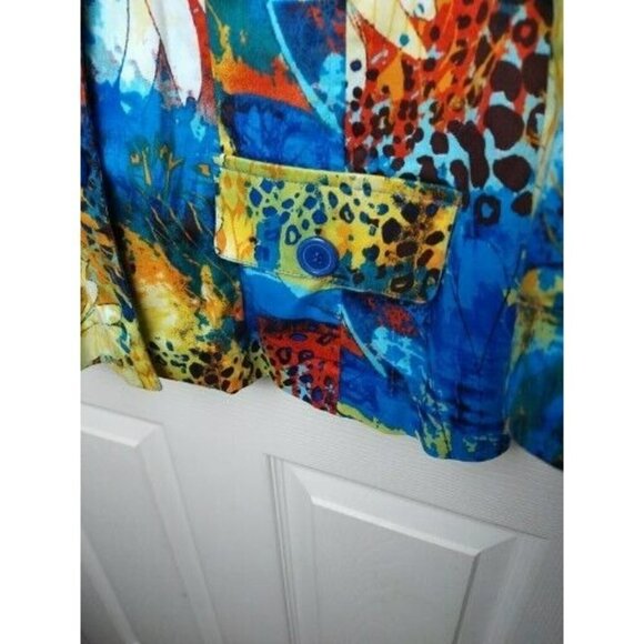 TONI Morgan Women's Long Sleeve Collared Front Button Shacket. Size L - Picture 6 of 15